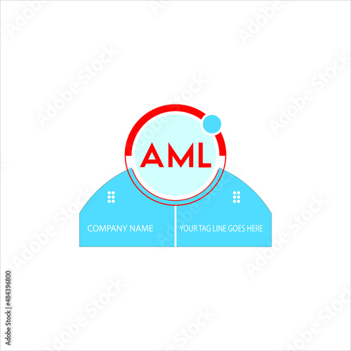 AML letter logo creative design. AML unique design