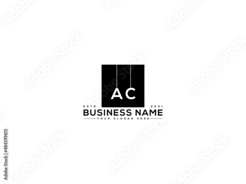 Simple AC Initial Logo, Alphabet ac letter icon logo creative style and initial modern logo