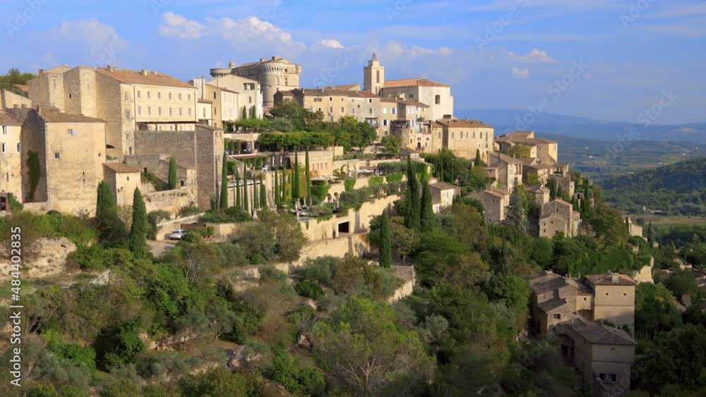 Medieval village of Gordes in the Luberon valley in Provence, France Medieval village of Gordes in the Luberon valley in Provence, France