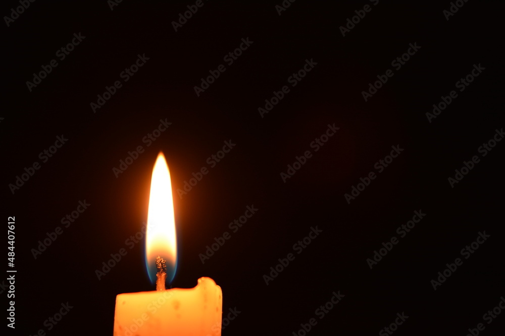 Candle light in darkness as light for life Candle light in darkness as light for life