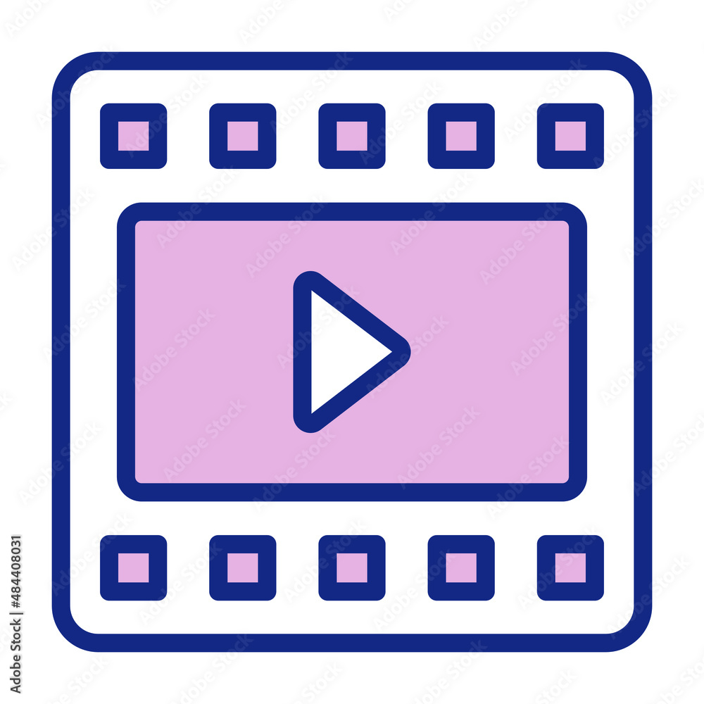 filmstrip Icon. User interface Vector Illustration, As a Simple Vector Sign and Trendy Symbol in Line Art Style, for Design and Websites, or Mobile Apps, filmstrip Icon. User interface Vector Illustration, As a Simple Vector Sign and Trendy Symbol in Line Art Style, for Design and Websites, or Mobile Apps,