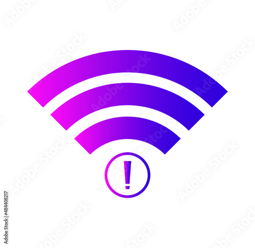 no wi-fi icon vector, no internet signal icon