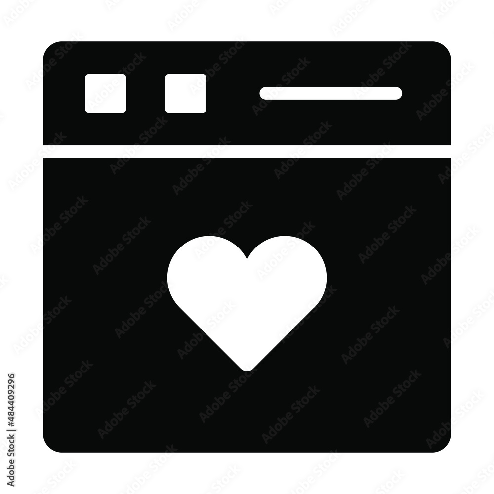 favorite Icon. User interface Vector Illustration, As a Simple Vector Sign and Trendy Symbol in Line Art Style, for Design and Websites, or Mobile Apps,