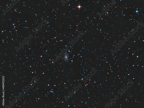 Obraz na płótnie Spiral galaxy NGC 2336 astrophotography w salonie