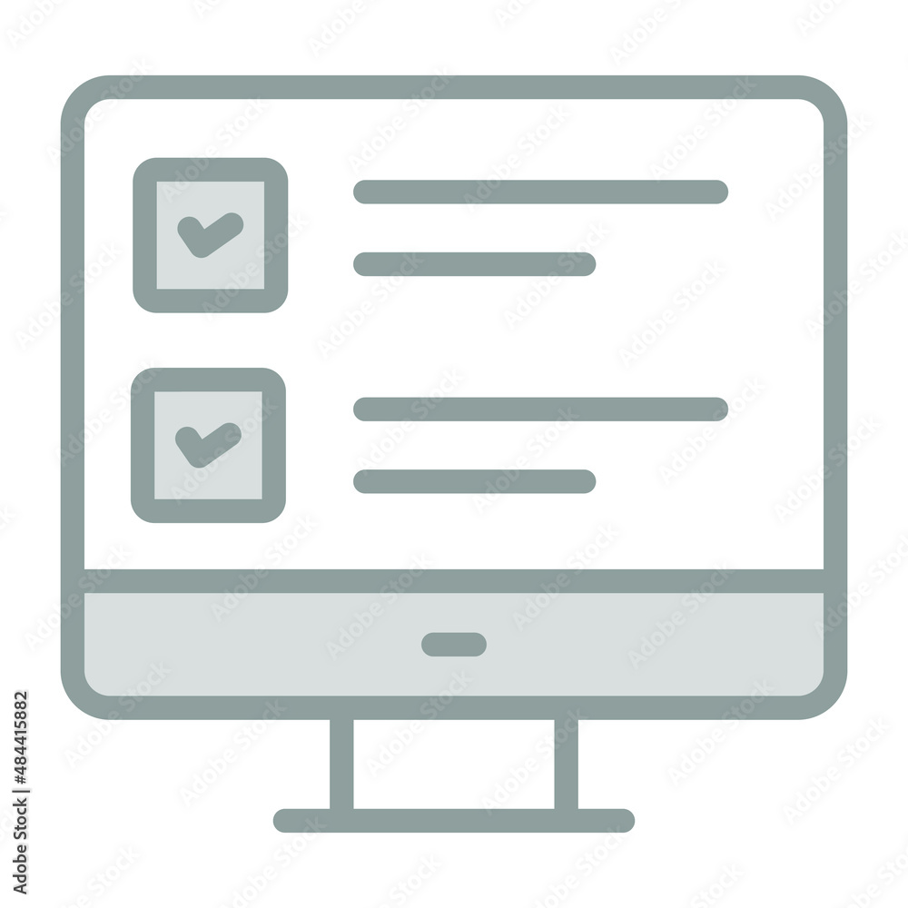 online survey Icon. User interface Vector Illustration, As a Simple Vector Sign and Trendy Symbol in Line Art Style, for Design and Websites, or Mobile Apps, online survey Icon. User interface Vector Illustration, As a Simple Vector Sign and Trendy Symbol in Line Art Style, for Design and Websites, or Mobile Apps,