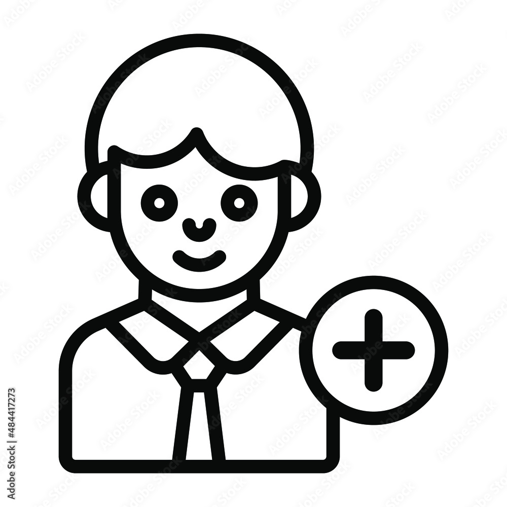 add user Icon. User interface Vector Illustration, As a Simple Vector Sign and Trendy Symbol in Line Art Style, for Design and Websites, or Mobile Apps, add user Icon. User interface Vector Illustration, As a Simple Vector Sign and Trendy Symbol in Line Art Style, for Design and Websites, or Mobile Apps,