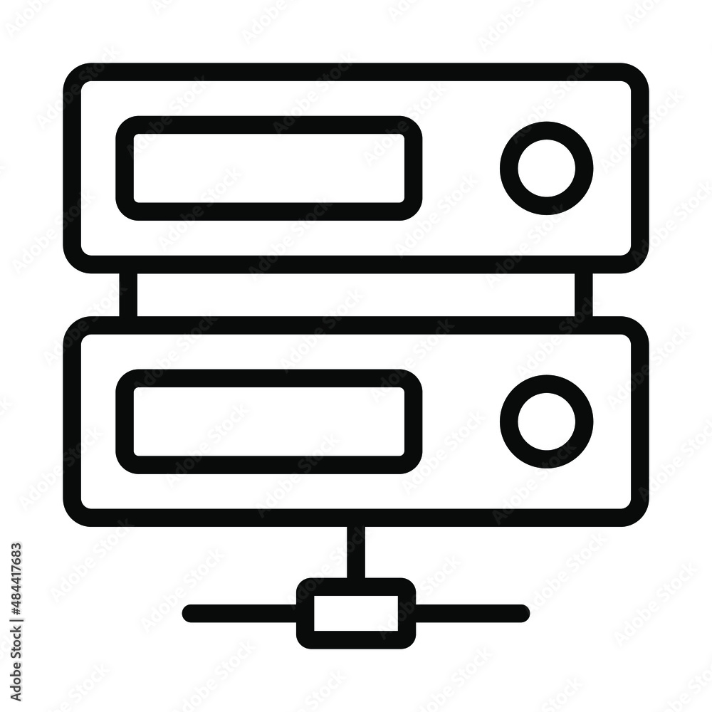 shared server Icon. User interface Vector Illustration, As a Simple Vector Sign and Trendy Symbol in Line Art Style, for Design and Websites, or Mobile Apps, shared server Icon. User interface Vector Illustration, As a Simple Vector Sign and Trendy Symbol in Line Art Style, for Design and Websites, or Mobile Apps,