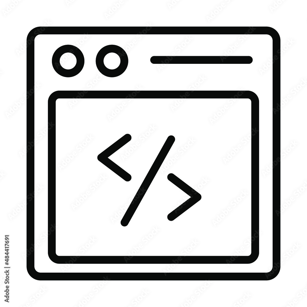 programing Icon. User interface Vector Illustration, As a Simple Vector Sign and Trendy Symbol in Line Art Style, for Design and Websites, or Mobile Apps, programing Icon. User interface Vector Illustration, As a Simple Vector Sign and Trendy Symbol in Line Art Style, for Design and Websites, or Mobile Apps,