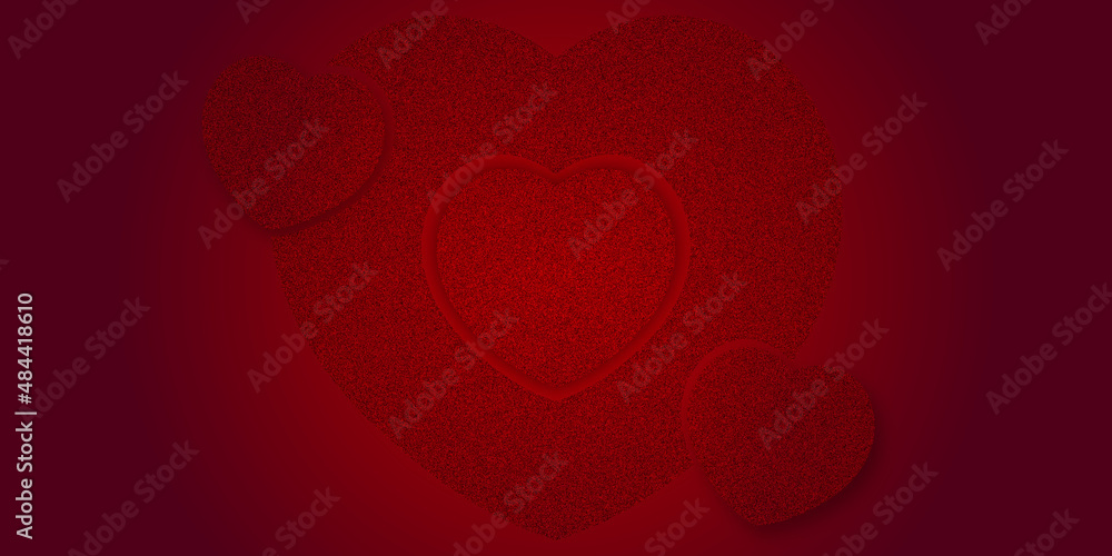Heart Shape Paper Cut-out Vector Design. Card with many hearts for Mother's Day, Valentine's Day, wedding and much more Vector illustration on red background. love greeting cards for dear lovers. Heart Shape Paper Cut-out Vector Design. Card with many hearts for Mother's Day, Valentine's Day, wedding and much more Vector illustration on red background. love greeting cards for dear lovers.