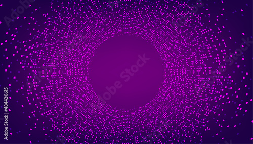Digital technology background. Abstract tech visual for science template. Industrial artificial intelligence background.