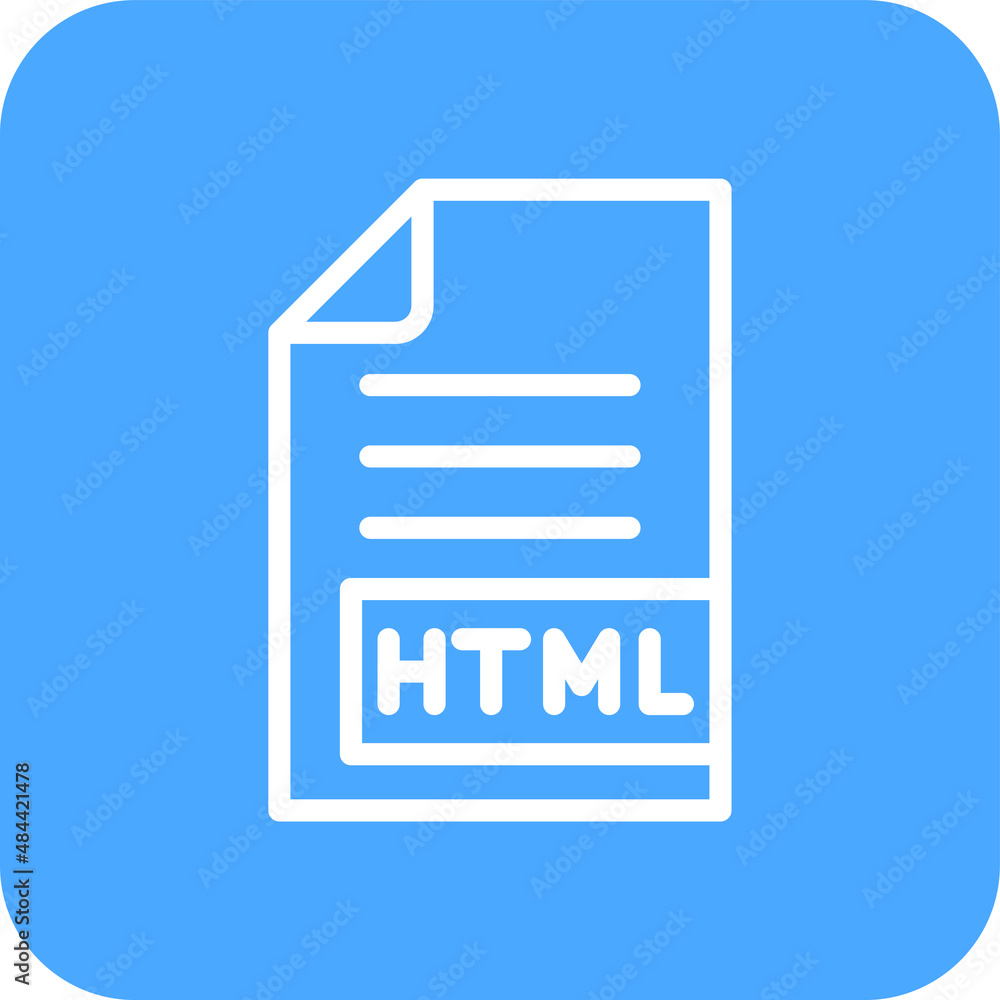 HTML Vector Icon Design Illustration HTML Vector Icon Design Illustration