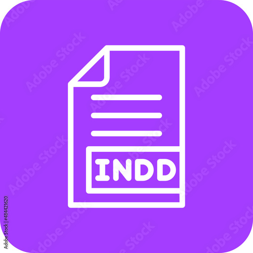 INDD Vector Icon Design Illustration © Graphixs Art