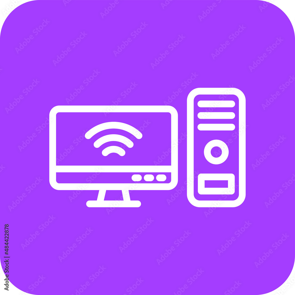Computer Vector Icon Design Illustration Computer Vector Icon Design Illustration