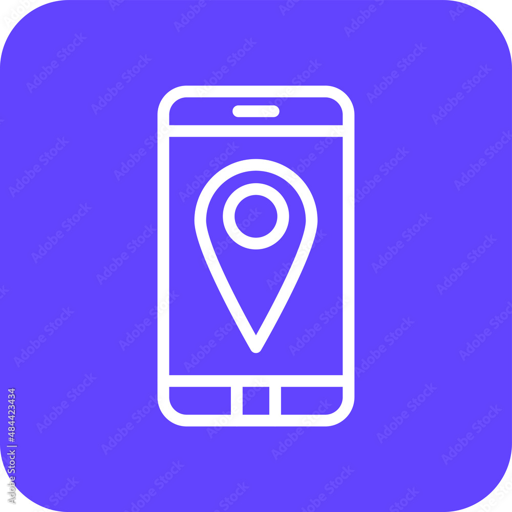 Gps mobile Vector Icon Design Illustration Gps mobile Vector Icon Design Illustration
