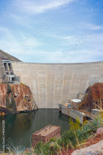 Theodore Roolsevelt dam on Apache Lake, Arizona, USA photo