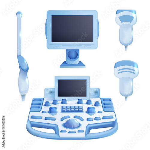 Ultrasound Device Realistic Set