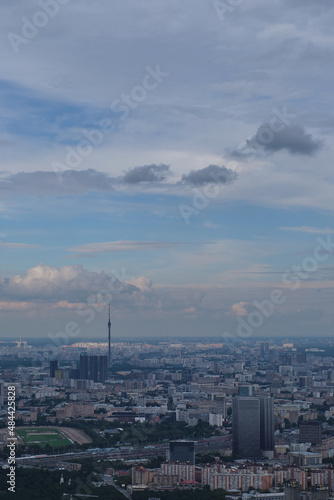 Panorama of Moscow and Ostankino Tower