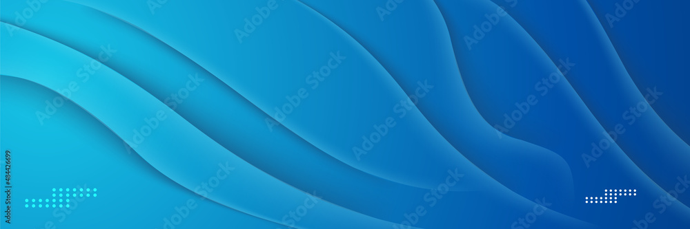 Set of modern Wave blue abstract banner design background Set of modern Wave blue abstract banner design background