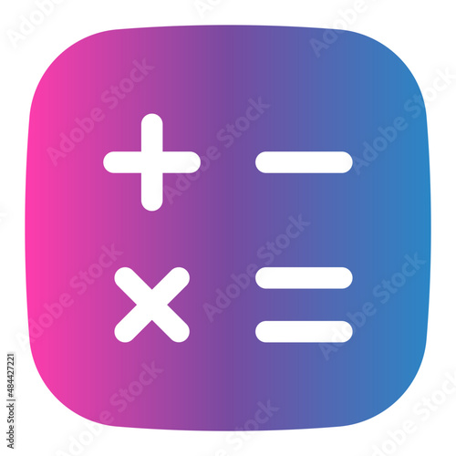 calculator gradient icon