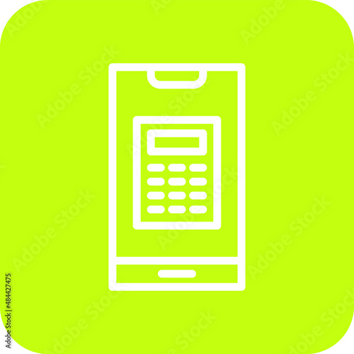Calculator Vector Icon Design Illustration