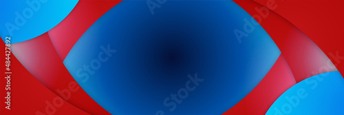 modern gradient shape red blue abstract banner design background