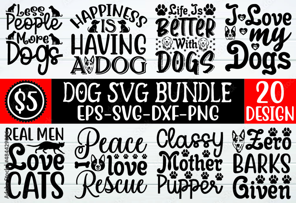 Obraz premium DOG SVG BUNDLE