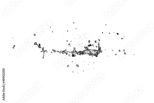 Water Splash isolate On White Background