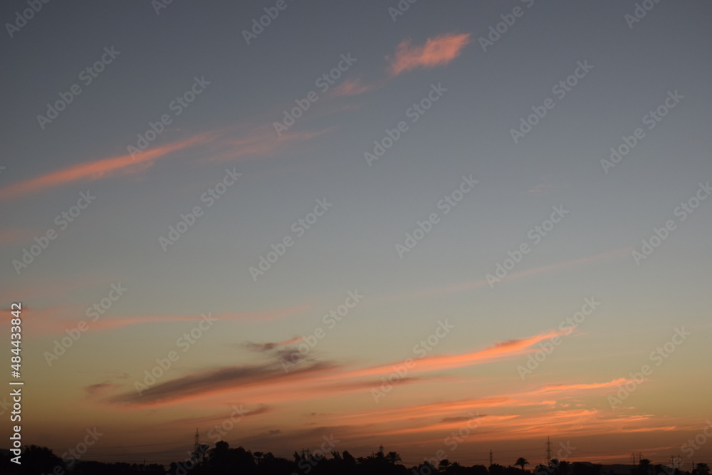 Obraz premium sunset in upper egypt 