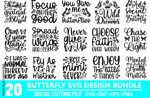 butterfly svg design bundle