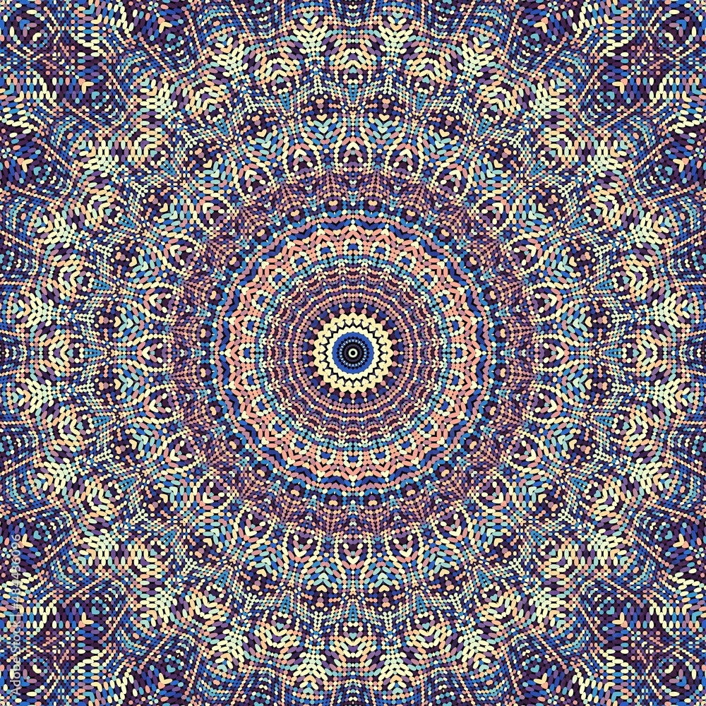 Abstract round ornamental mandala