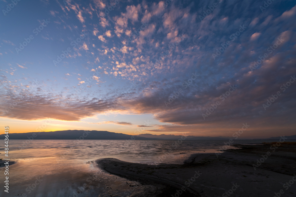 Sunset at Utah Lake from Vineyard Beach