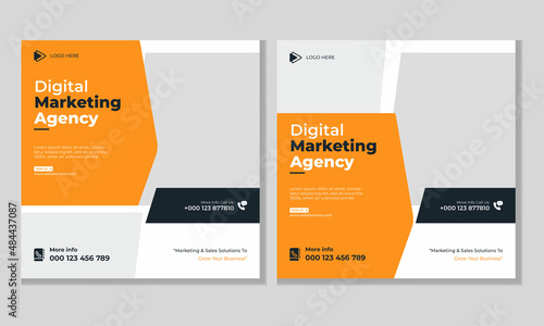 Digital marketing agency social media & instagram post template 