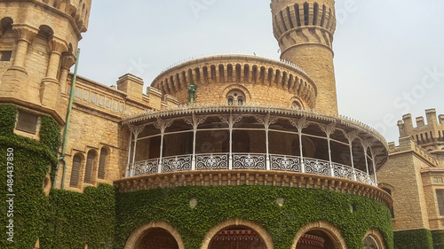 The Bangalore Palace was the private residence of the royal Wodeyar family. Built to resemble Windsor Castle, it is filled with an interesting and eclectic collection of art and paraphernalia. photo