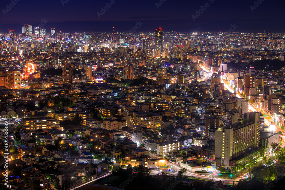 東山スカイタワーからの名古屋駅方面の夜景