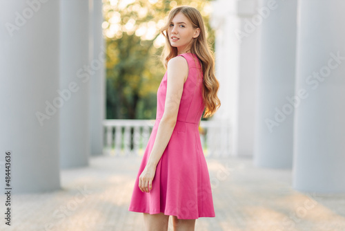 Wallpaper Mural Young beautiful woman, in a summer dress, posing. Valentine's Day. Holiday for a woman. March 8. Torontodigital.ca