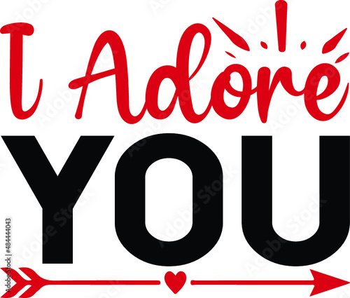 I adore you vector arts