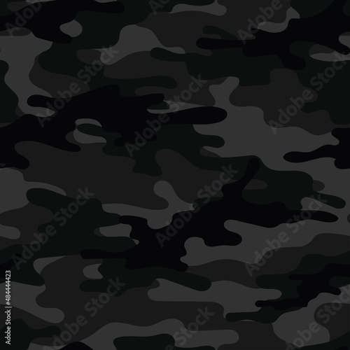 black army vector camouflage print, seamless pattern for clothing headband or print.