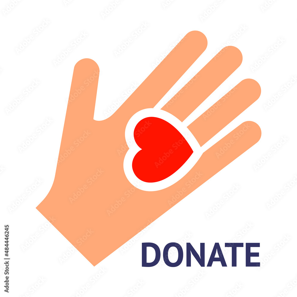 Hand gesture with heart Hand gesture with heart