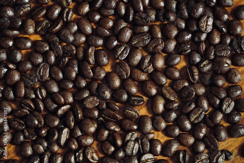 Roasted arabica coffee beans for brew coffee.
