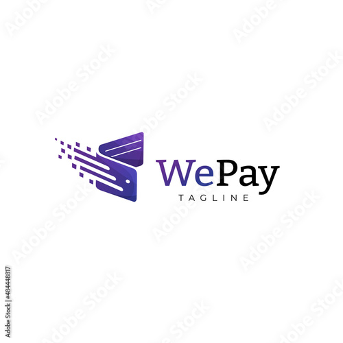 Fast Wallet Mobile Internet Payment Logo Design Template