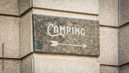 Street Sign to Camping