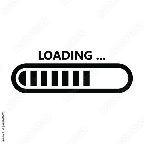 Fotografie Loading icon vector set