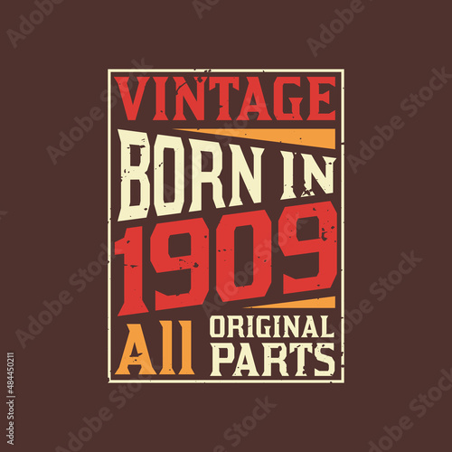 Born in 1909  Vintage 1909 Birthday Celebration