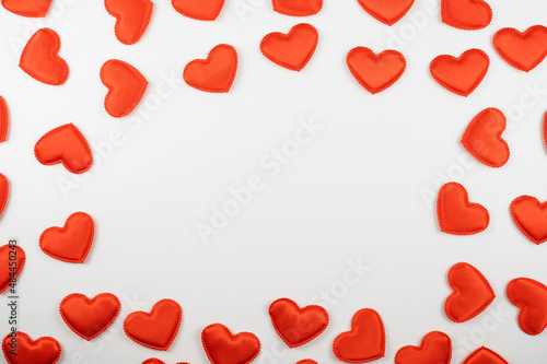 Valentine day white wood ba...
