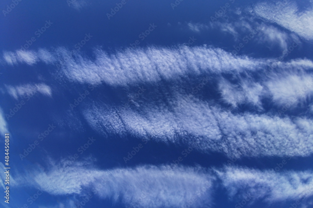 Blue sky with spindrift clouds Blue sky with spindrift clouds