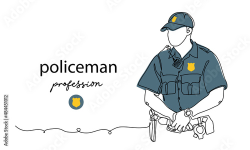 Fotografie, Obraz Policeman, cop profession