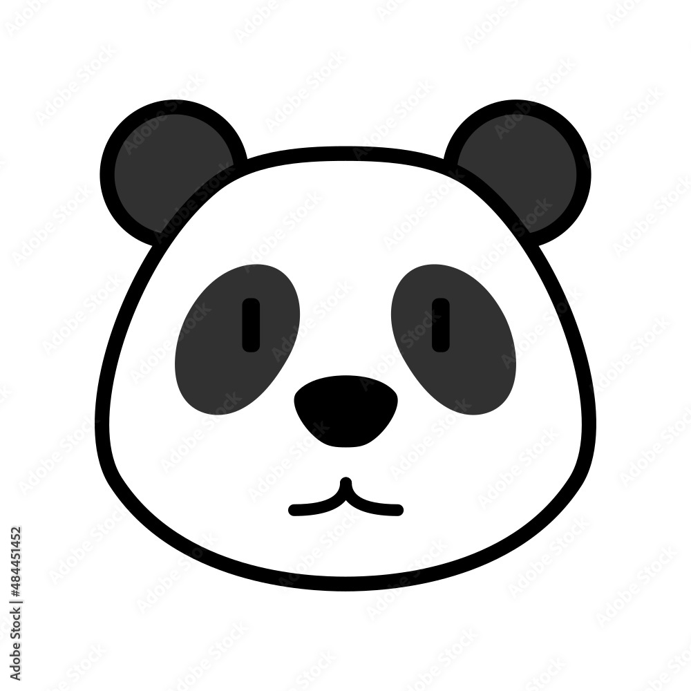 panda icon. panda cute illustration. Suitable to use for book, sticker, emoji, children, etc. panda icon. panda cute illustration. Suitable to use for book, sticker, emoji, children, etc.