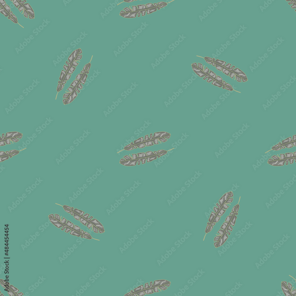 Modern Banana leaf seamless pattern with hand drawn tropical print. Fashionable nature background. Vector illustration for seasonal textile. Modern Banana leaf seamless pattern with hand drawn tropical print. Fashionable nature background. Vector illustration for seasonal textile.