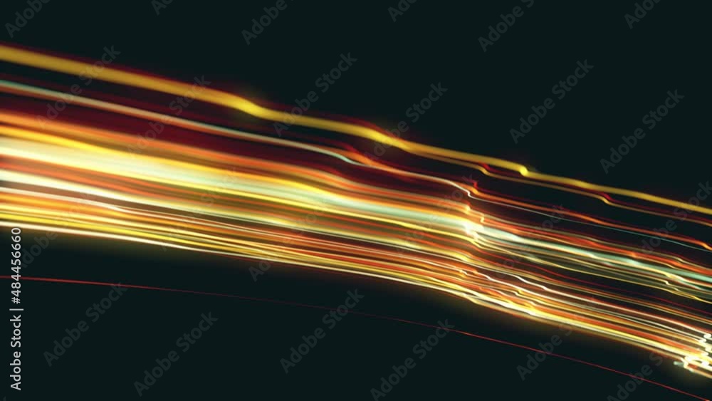 Abstract Slow Motion Swirling Strings Particles Background Loop/ 4k ...