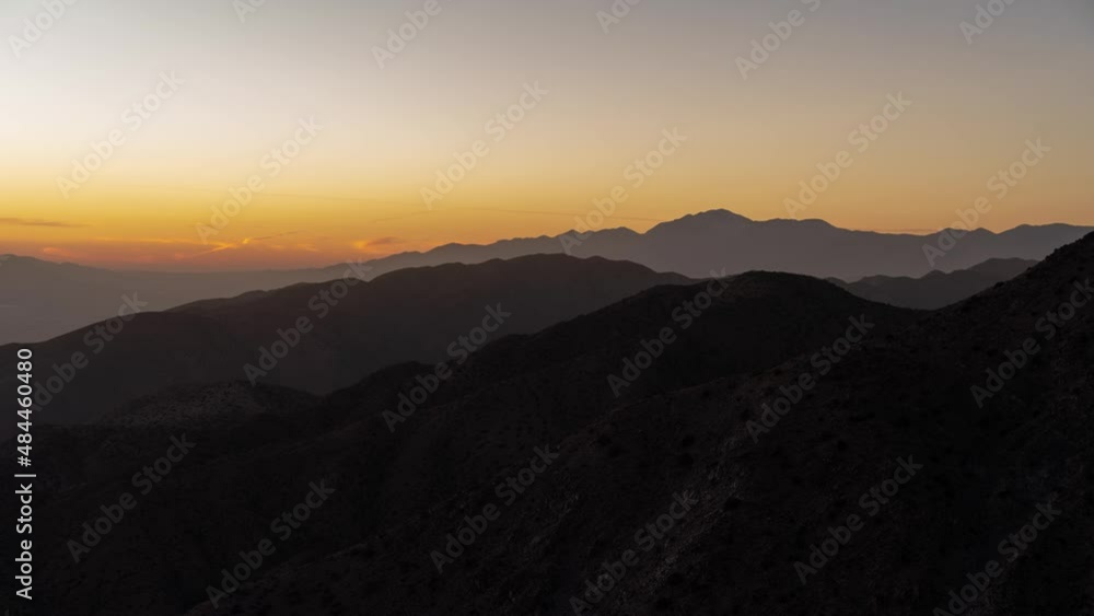 Time Lapse Sunset from Keys View, Panoramic Views of the Coachella Valley, San Andreas Fault in Joshua Tree National Park Time Lapse Sunset from Keys View, Panoramic Views of the Coachella Valley, San Andreas Fault in Joshua Tree National Park